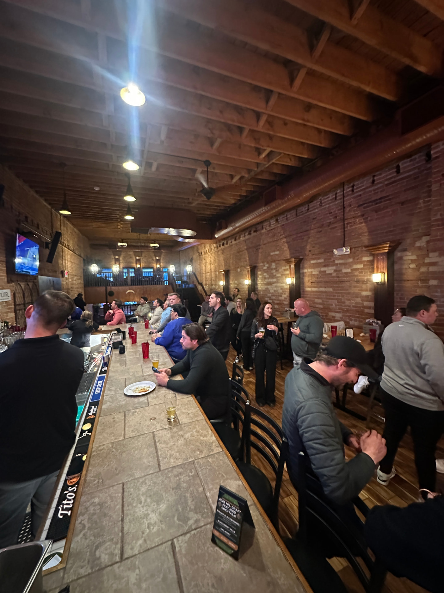 Guests gathered at the Private Parlor bar